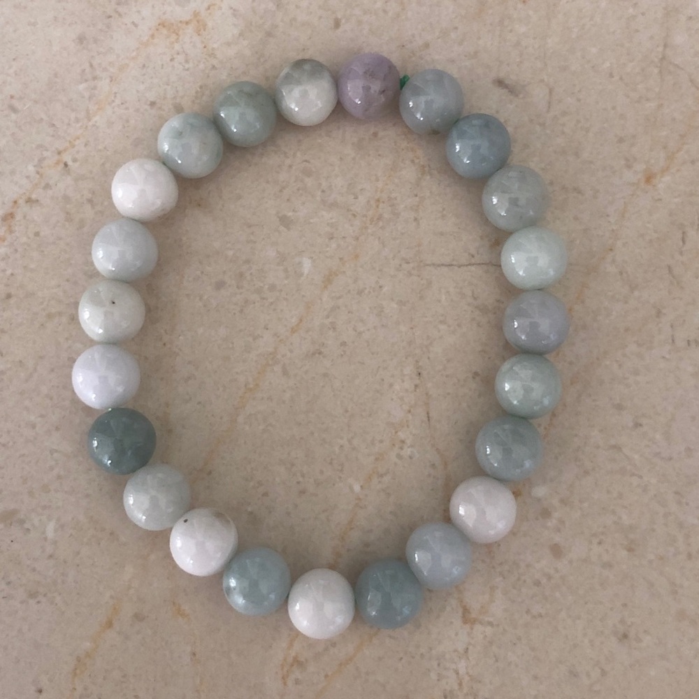 Natural Burma Jade 8mm Healing Stretch Bracelet
